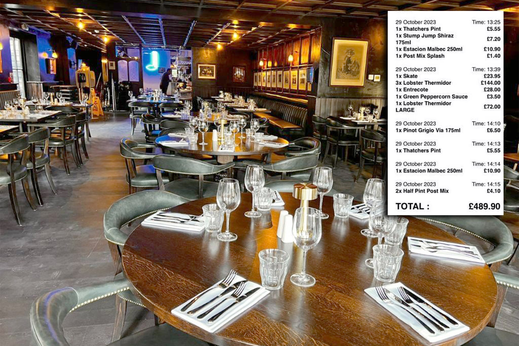 <p>Eat and run: punters across the UK are racking up hefty bills and disappearing before paying  </p>